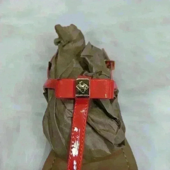 BCBGeneration Sandals Flats Strappy Orange size 6.5 - Picture 4 of 5